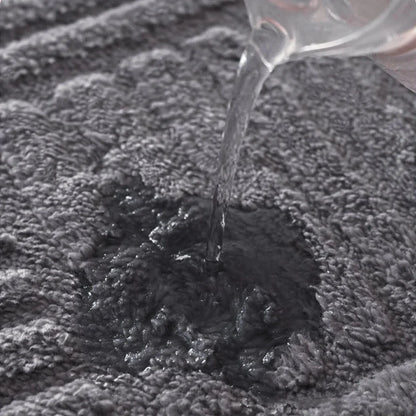 Bath Mat Thick Absorbent Non-Slip Striped Design