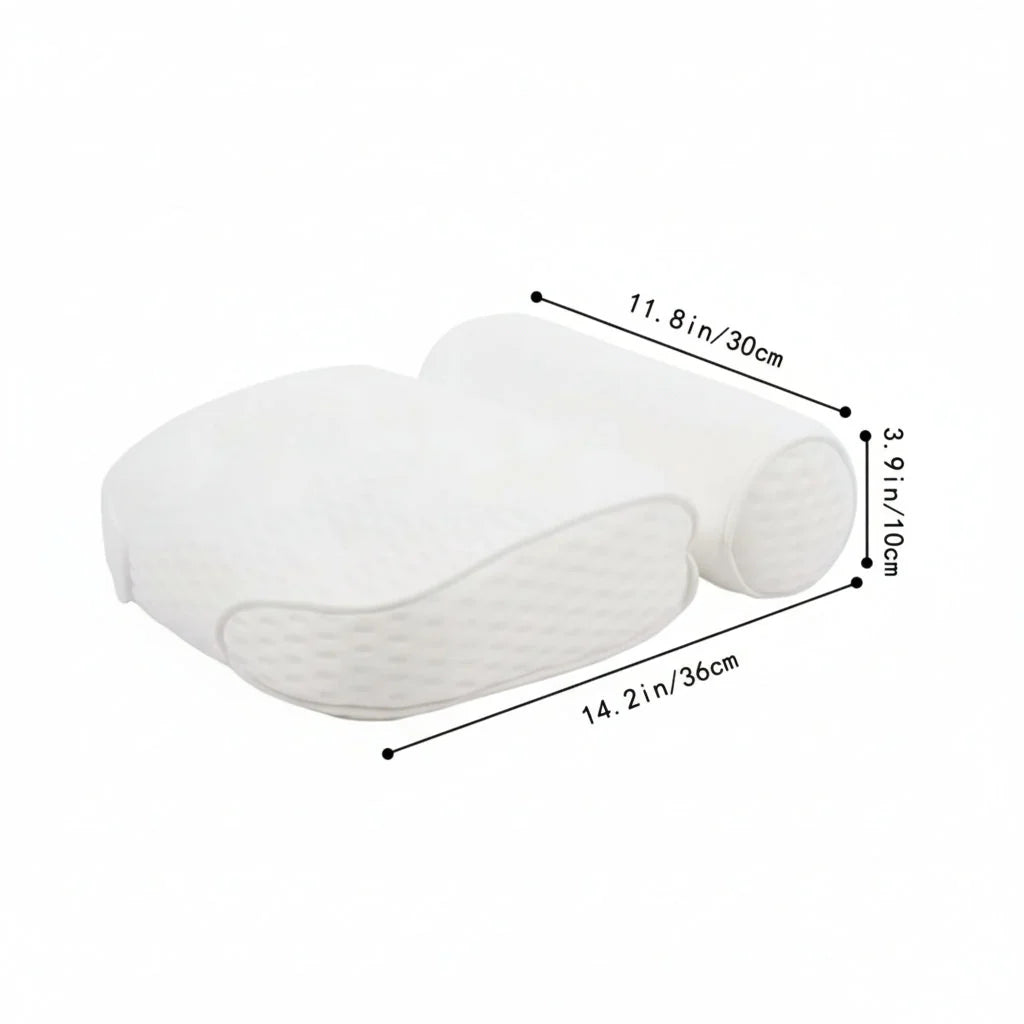 Bath Pillow Ergonomic Neck & Shoulder Support
