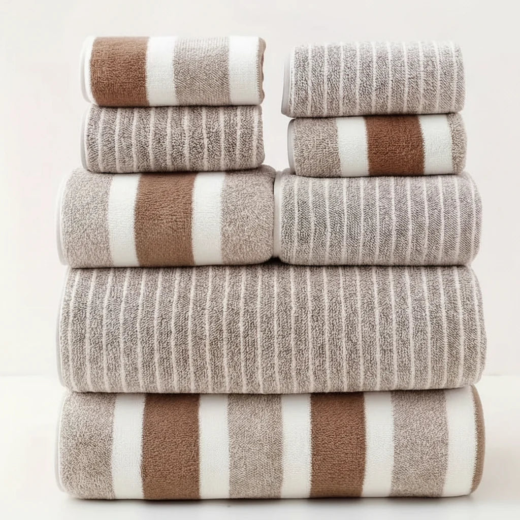 Bath Towel Set Microfiber Quick-Drying Set of 8