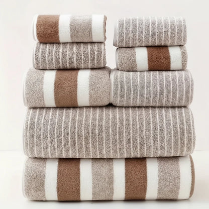 Bath Towel Set Microfiber Quick-Drying Set of 8