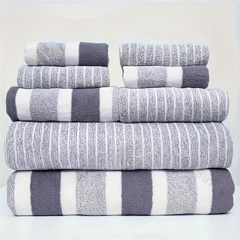 Bath Towel Set Microfiber Quick-Drying Set of 8