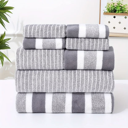 Bath Towel Set Microfiber Quick-Drying Set of 8