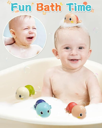Bath Toys Wind-Up Swimming Quick-Drying Set of 6