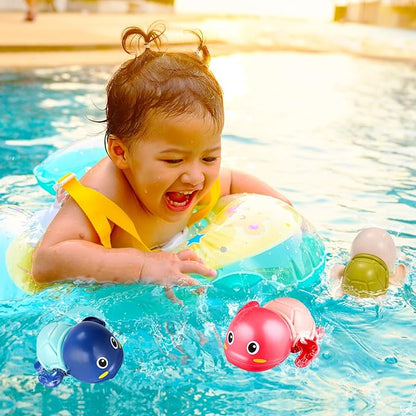 Bath Toys Wind-Up Swimming Quick-Drying Set of 6