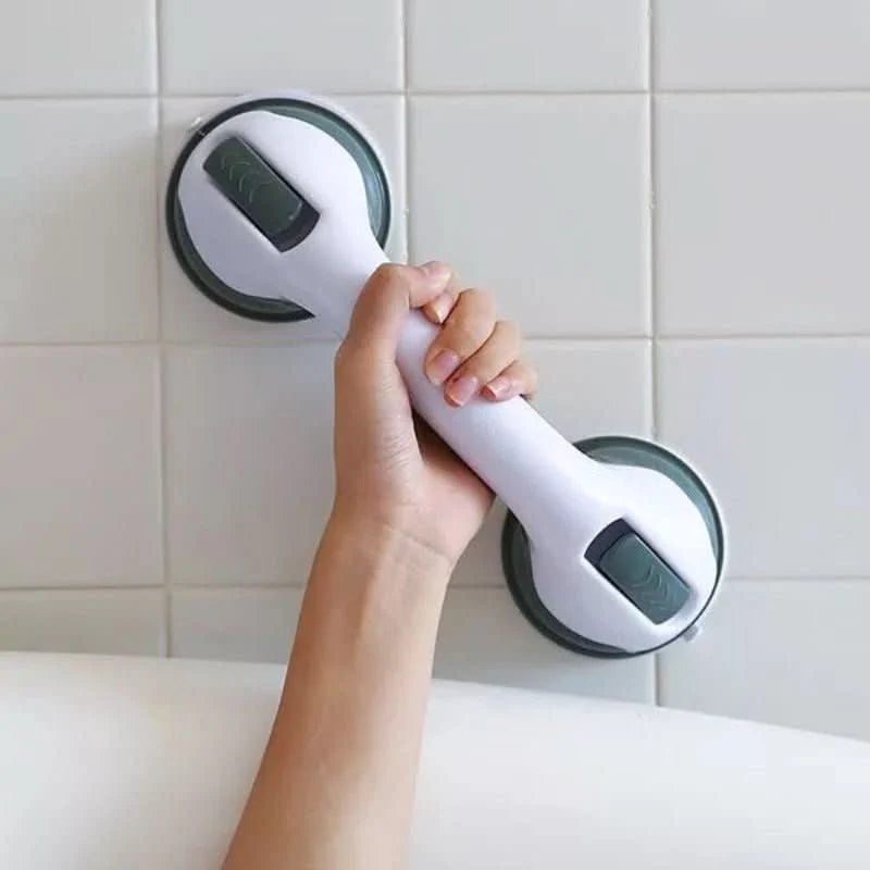 Bathroom Grab Bar Suction Cup Tool-Free 220 Lb Support