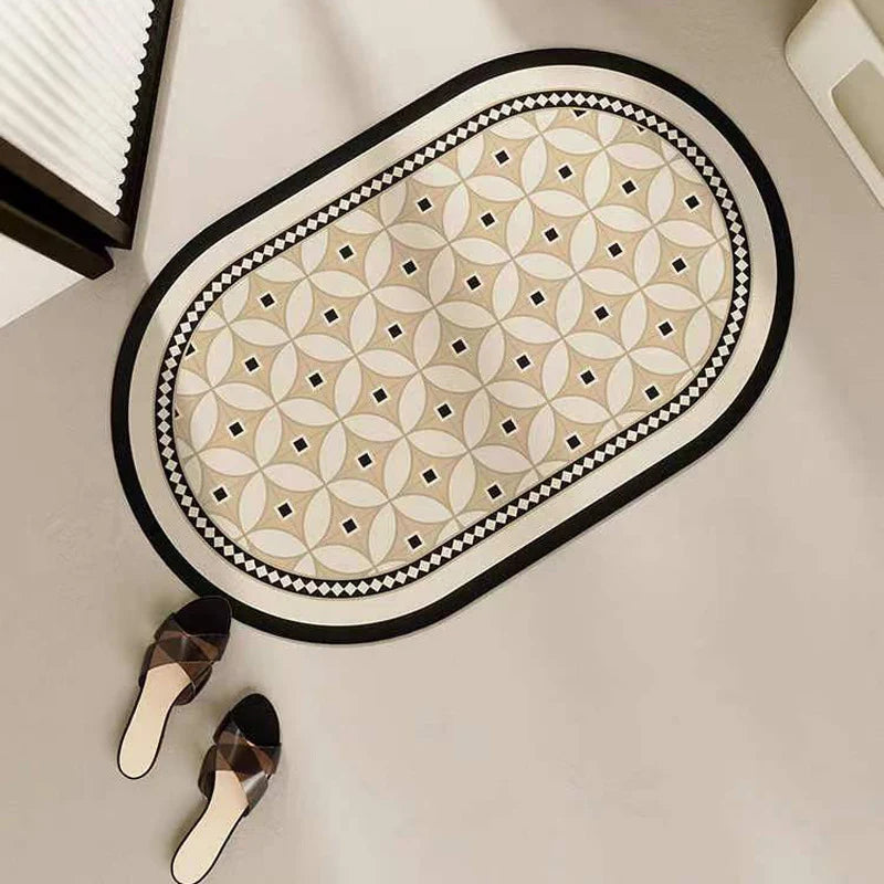 Bathroom Mat Quick-Drying Non-Slip Machine-Washable