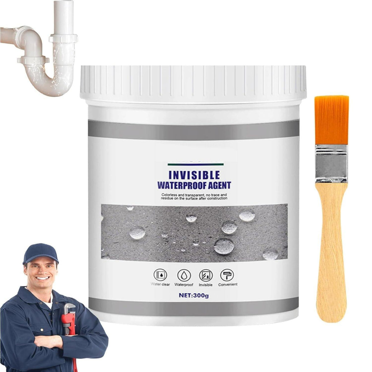 Bathroom Sealant Crystal-Clear Flexible Silicone
