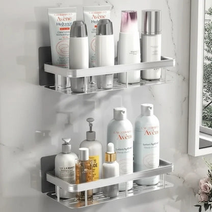 Bathroom Shelf Self-Adhesive No-Drill Mounting 11 lb Capacity