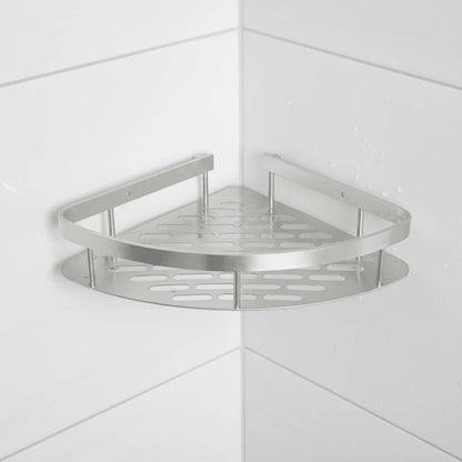 Bathroom Shelf Self-Adhesive No-Drill Mounting 11 lb Capacity