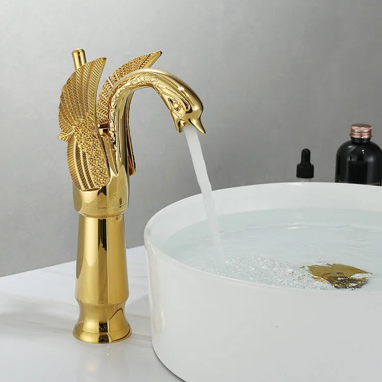 Bathroom Sink Faucet Single-Handle Ceramic Disc Single-Hole Mount
