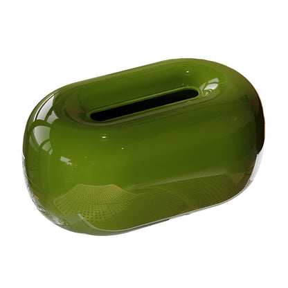 Bathroom Tissue Holder Ceramic Pebble Shape Seamless Dispensing