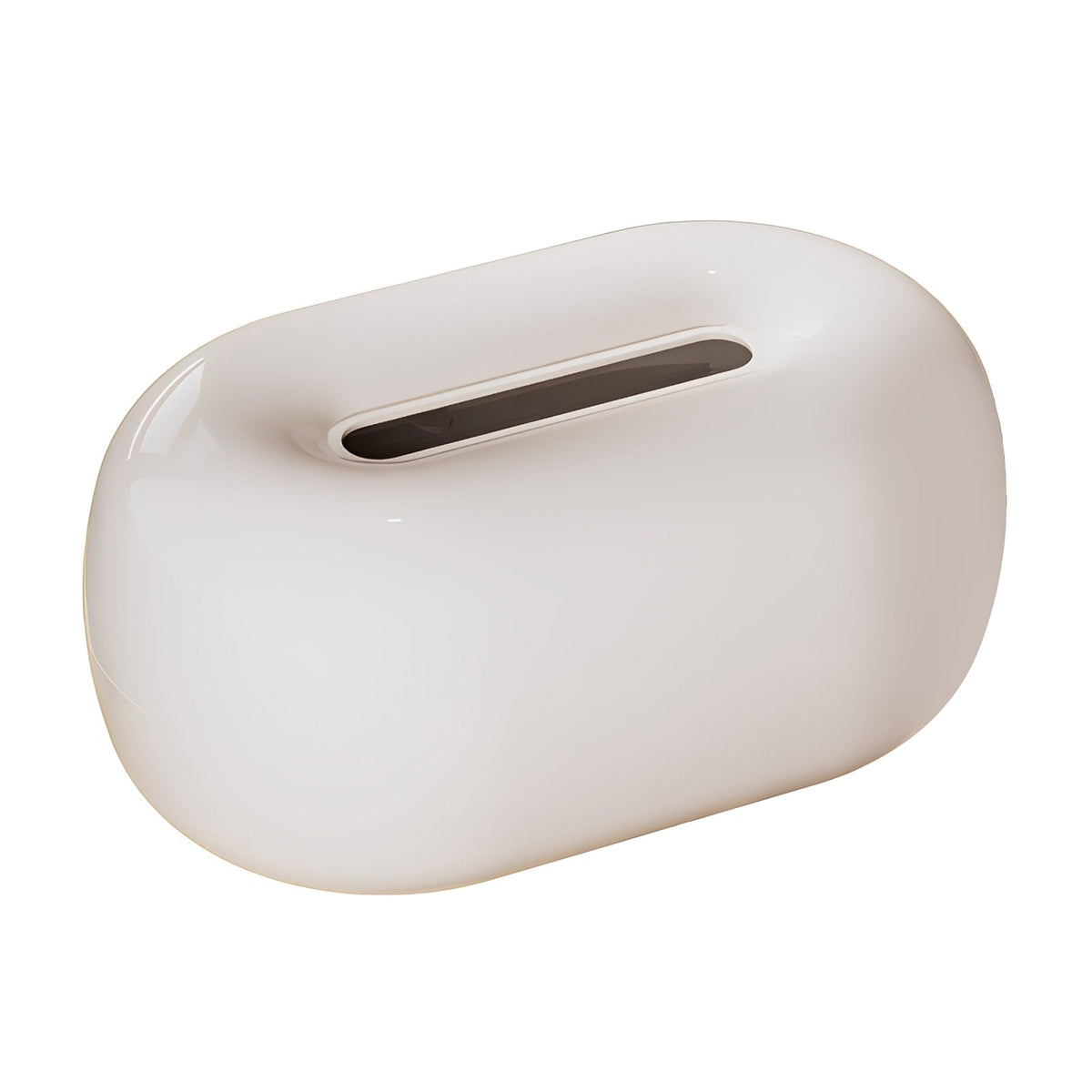 Bathroom Tissue Holder Ceramic Pebble Shape Seamless Dispensing