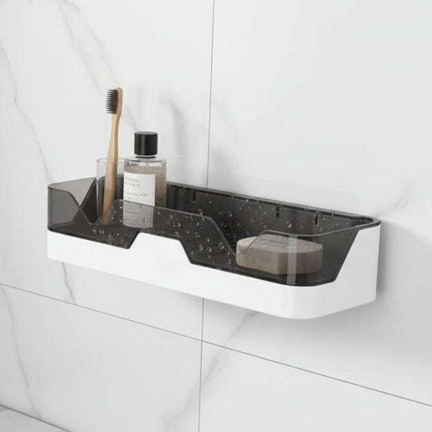 Bathroom Wall Shelf Drill-Free Multi-Compartment 22 Lb Capacity
