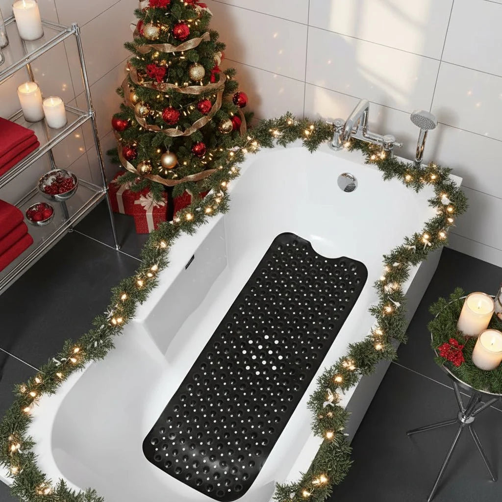 Bathtub Mat Non-Slip Suction Cup Grip Machine Washable