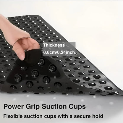 Bathtub Mat Non-Slip Suction Cup Grip Machine Washable