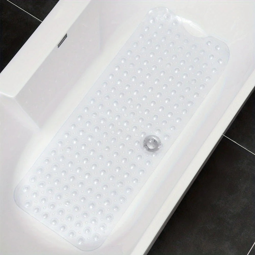 Bathtub Mat Non-Slip Suction Grip Quick-Drain Design