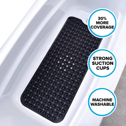 Bathtub Mat Non-Slip Suction Grip Quick-Drain Design