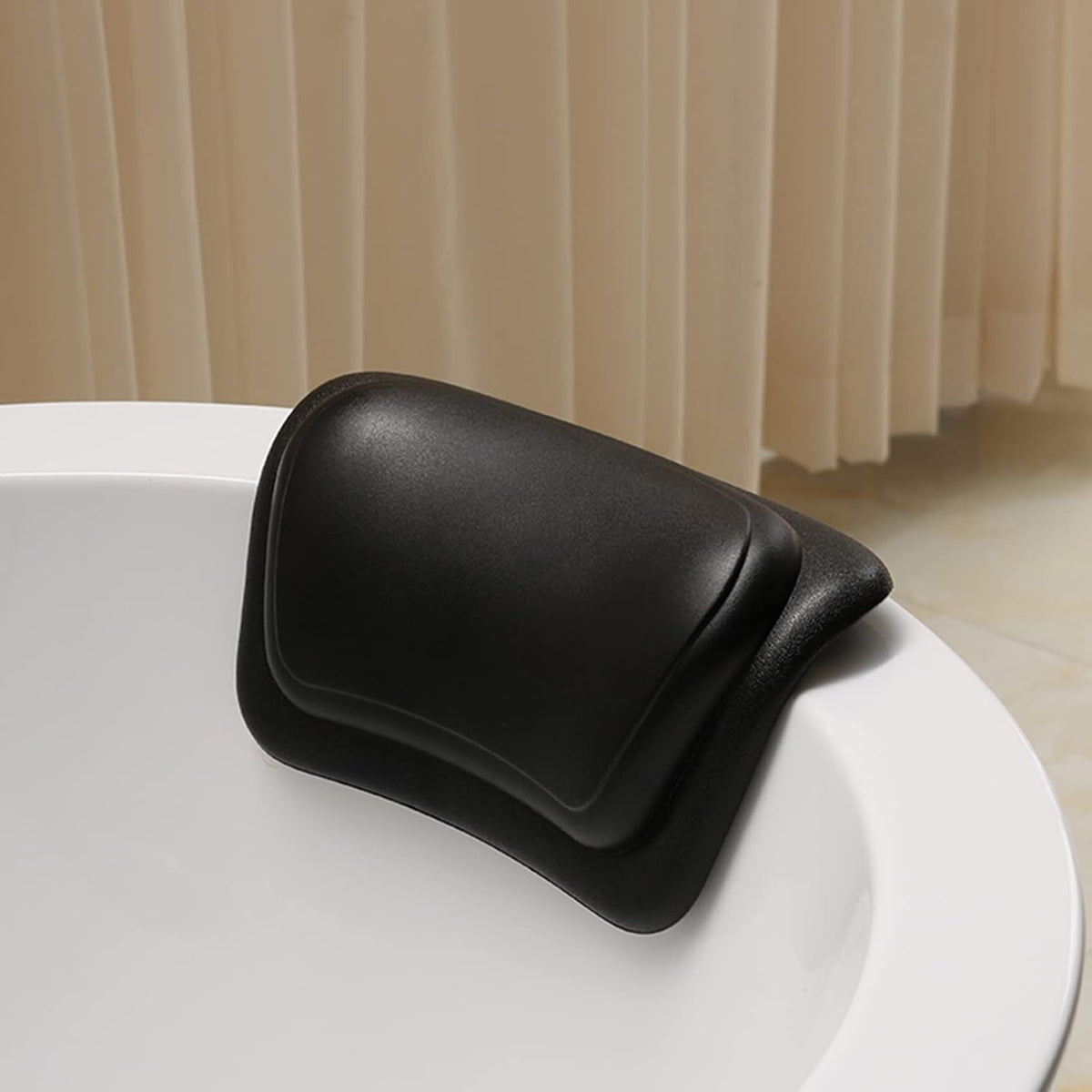 Bathtub Pillow Ergonomic Neck Support Silicone Foam Suction Cups