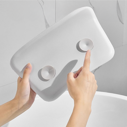 Bathtub Pillow Ergonomic Neck Support Silicone Foam Suction Cups