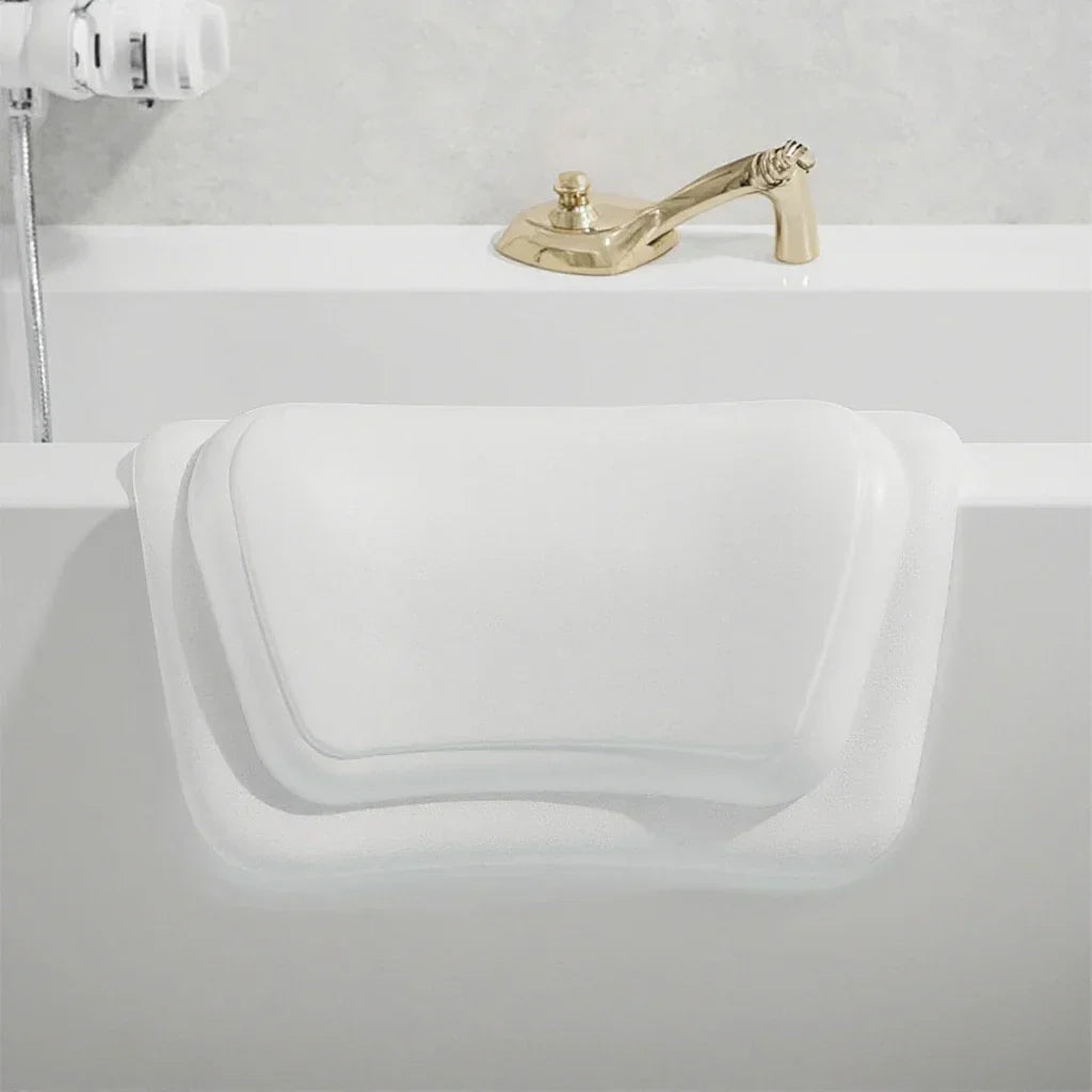 Bathtub Pillow Ergonomic Neck Support Silicone Foam Suction Cups
