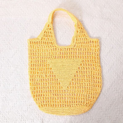 Beach Bag Crocheted Lightweight Spacious Interior