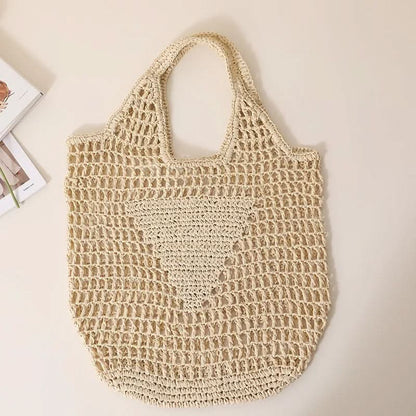 Beach Bag Crocheted Lightweight Spacious Interior