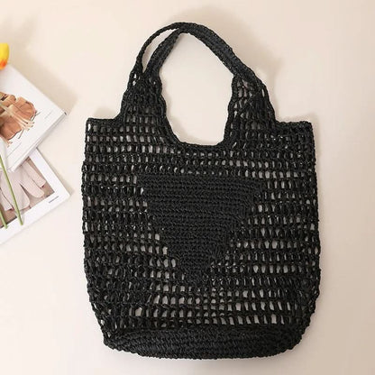 Beach Bag Crocheted Lightweight Spacious Interior