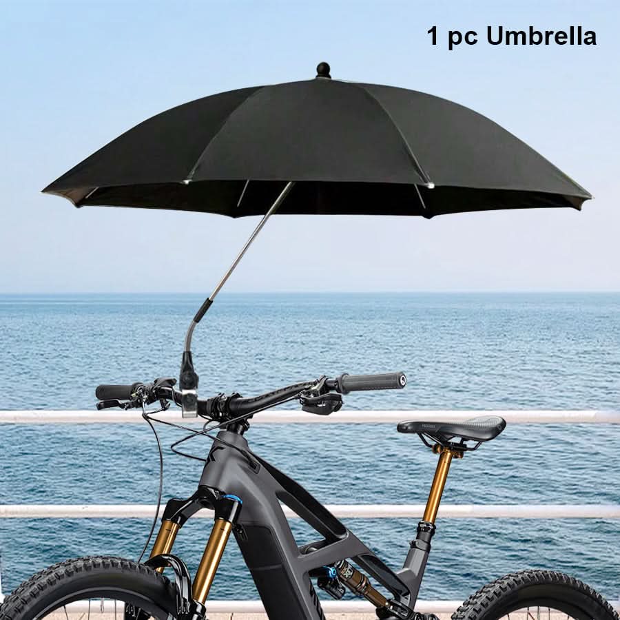 Beach Chair Umbrella 360° Swivel Clamp-On UV-Resistant Fabric