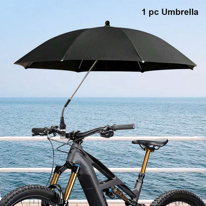 Beach Chair Umbrella 360° Swivel Clamp-On UV-Resistant Fabric