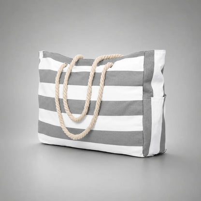Beach Tote Bag Water-Resistant Zip Top & Multiple Pockets