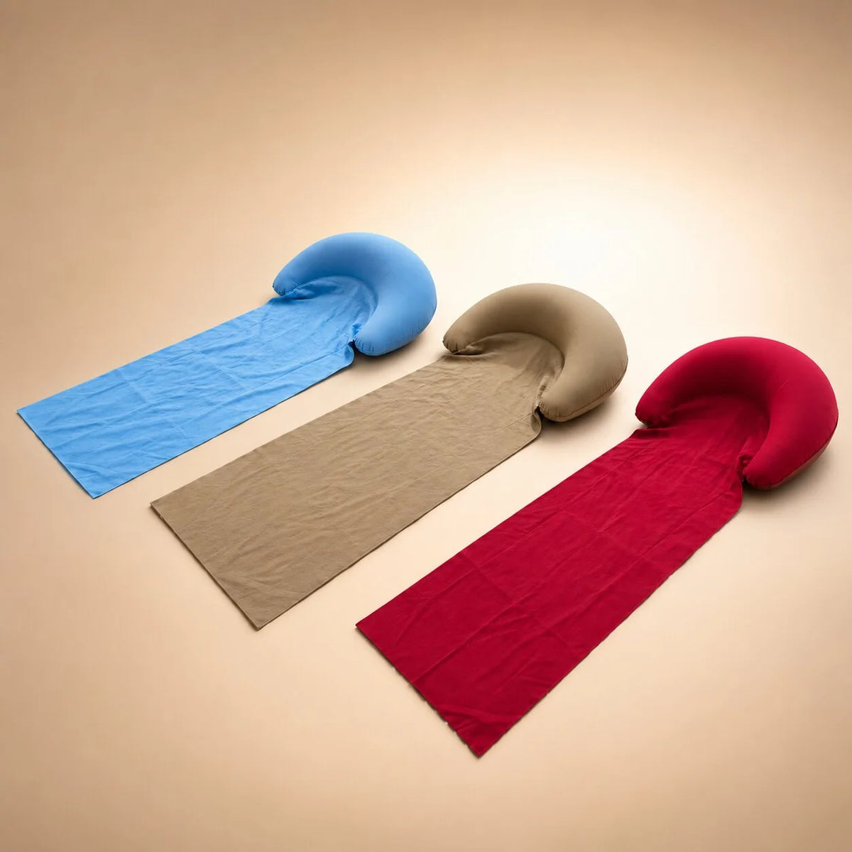 Beach Towel Inflatable Headrest Sand & Moisture-Resistant Foldable