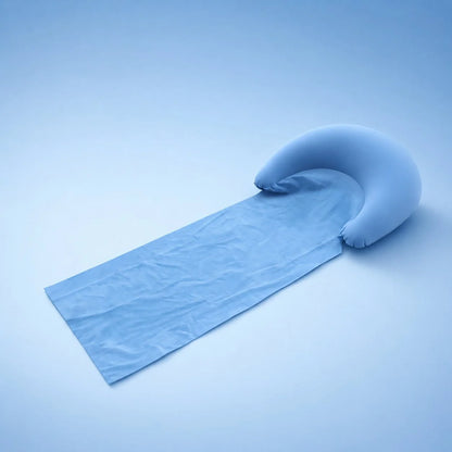 Beach Towel Inflatable Headrest Sand & Moisture-Resistant Foldable