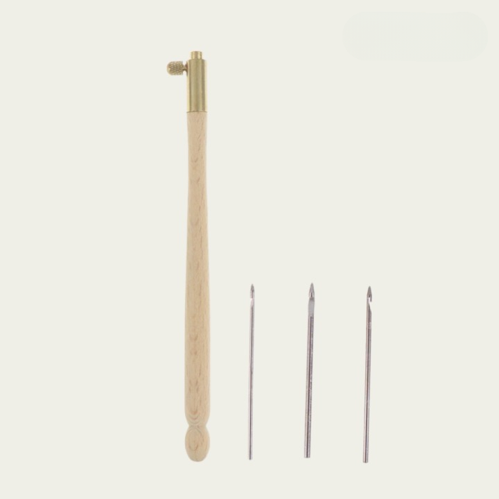 Bead Embroidery Set Stainless Steel Needles Ergonomic Handle