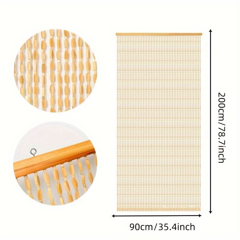 Beaded Curtain Bamboo-Like Beads Lightweight Hanging Cord