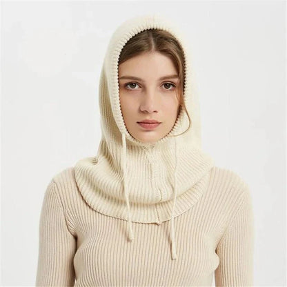 Beanie Cashmere Blend Knit Adjustable Drawstring Fit