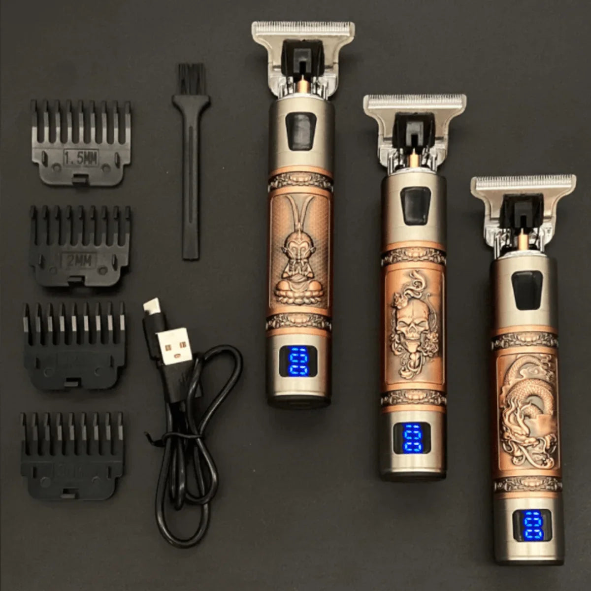 Beard Trimmer Precision Blades Cordless & Rechargeable Ergonomic Grip