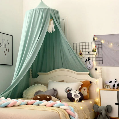Bed Canopy Soft Breathable Polyester Ceiling Hanging Hook Included