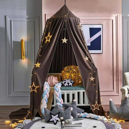 Bed Canopy Soft Breathable Polyester Ceiling Hanging Hook Included