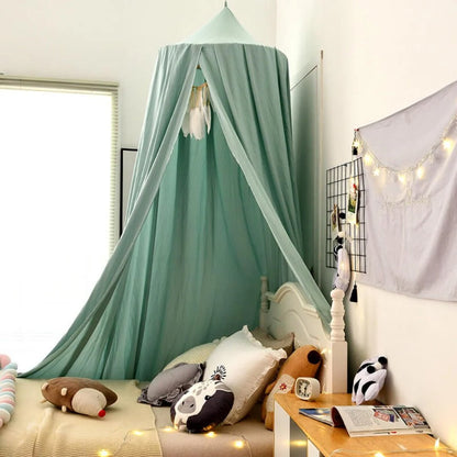 Bed Canopy Soft Breathable Polyester Ceiling Hanging Hook Included