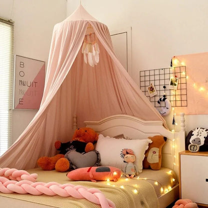 Bed Canopy Soft Breathable Polyester Ceiling Hanging Hook Included