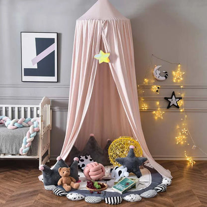 Bed Canopy Soft Breathable Polyester Ceiling Hanging Hook Included