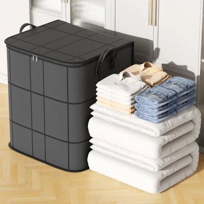 Bedding Storage Bag Double Zipper Foldable Design