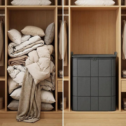 Bedding Storage Bag Double Zipper Foldable Design