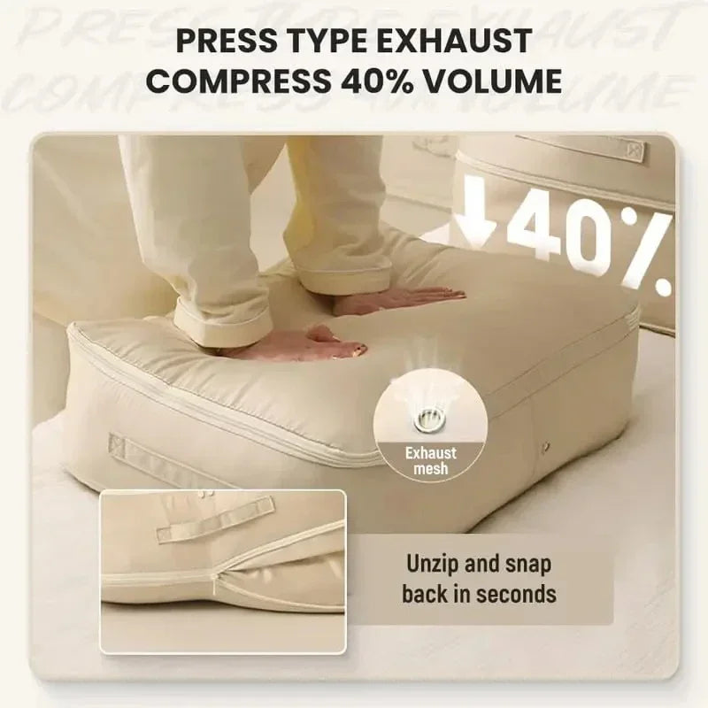 Bedding Storage Bag Space-Saving Air-Release Valve