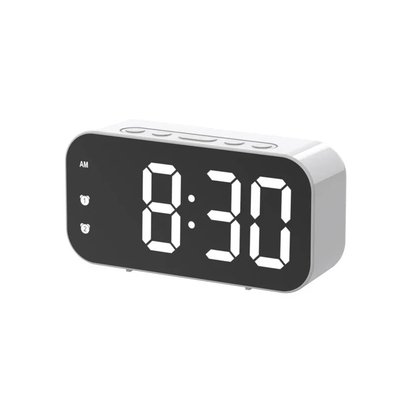Bedside Alarm Clock Dual Alarms Voice Control & Temp Display