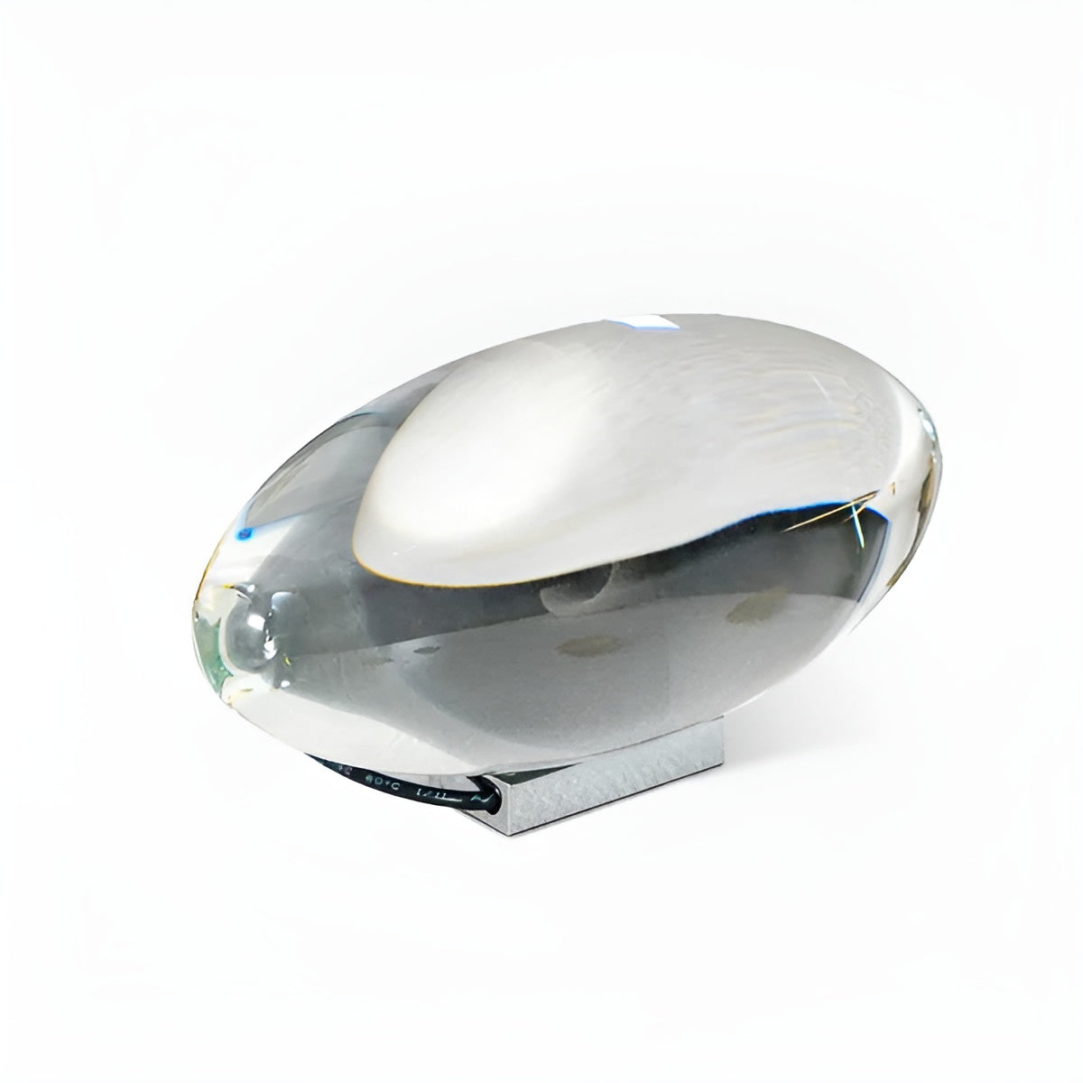 Bedside Lamp Adjustable Warm Light Chrome Base