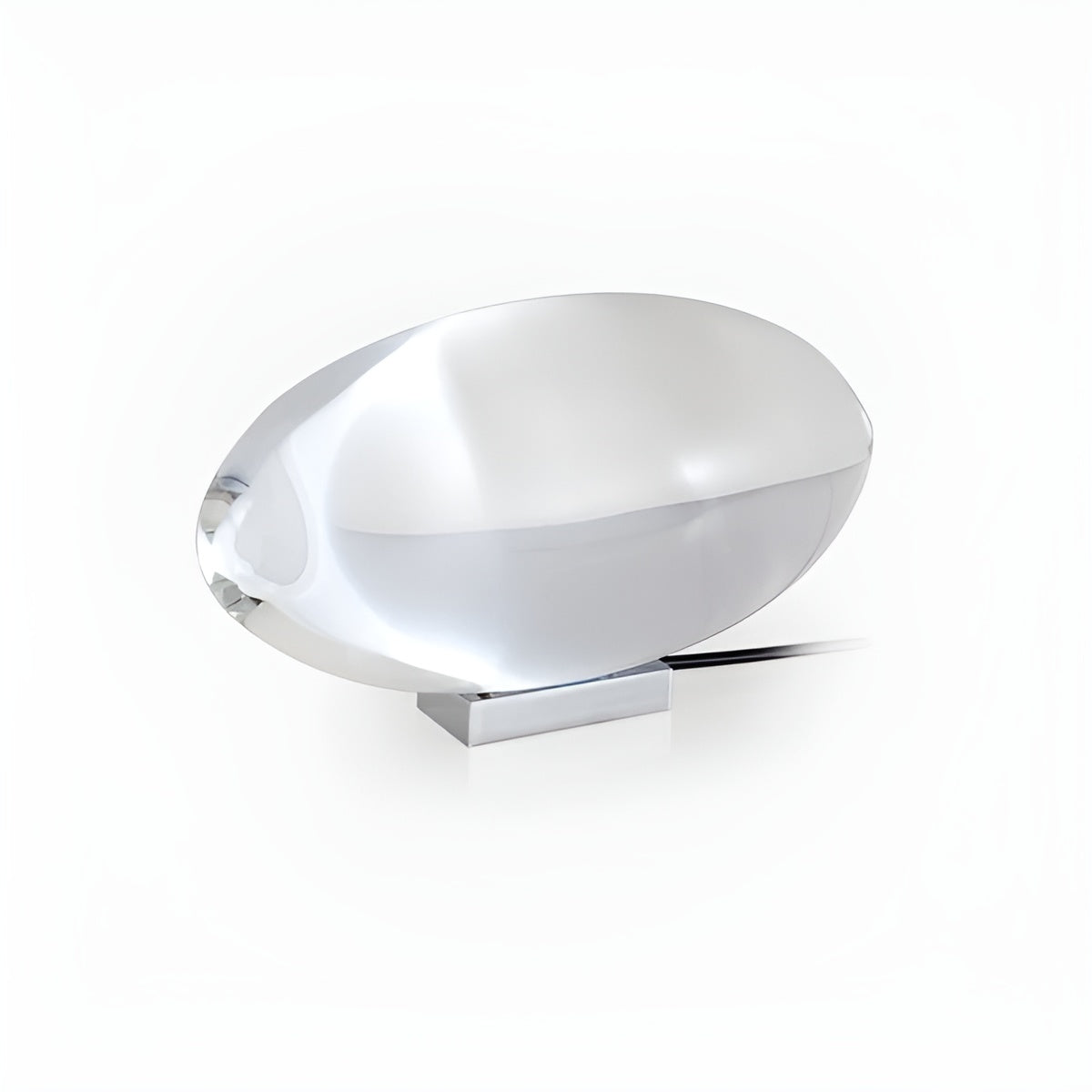 Bedside Lamp Adjustable Warm Light Chrome Base