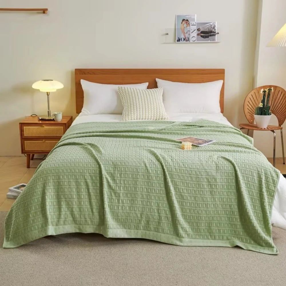 Bedspread Waffle Cotton Lightweight Breathable