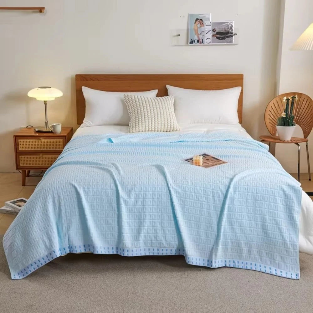 Bedspread Waffle Cotton Lightweight Breathable