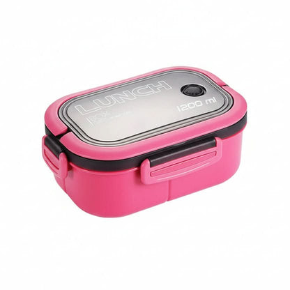 Bento Lunchbox Two-Tier Stackable With Fork & Spoon Included